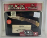 New Buck 112 Founder's Edition Knife In Tin