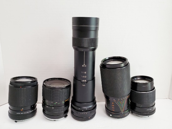 Lot Of 5 Camera Lenses