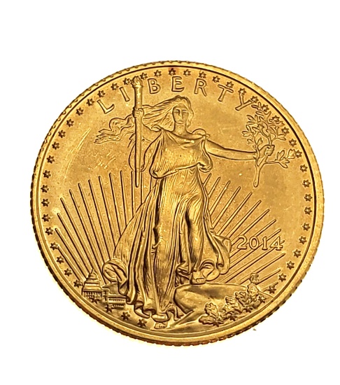 2014 1/10 Oz Gold American Eagle Coin
