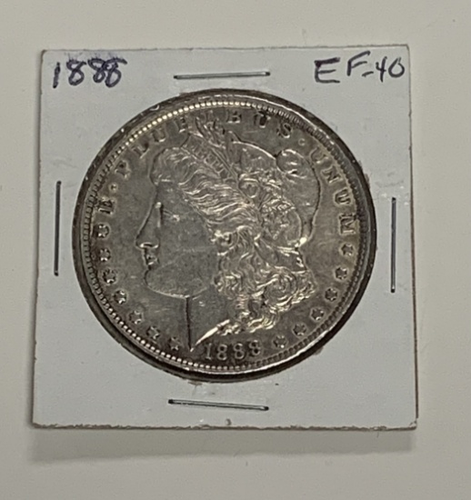 1888 EF-40 MORGAN SILVER DOLLAR
