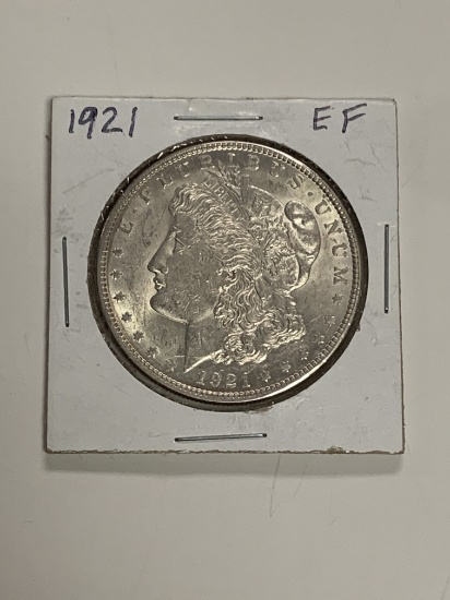 1921 EF MORGAN SILVER DOLLAR