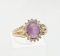 14K YELLOW GOLD AMETHYST RING SIZE 5