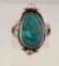 NAVAJO NATIVE AMERICAN TURQUOISE RING ARTIST SIGNED