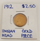 1912 $2 1/2 INDIAN HEAD GOLD COIN