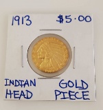 1913 $5 GOLD EAGLE COIN