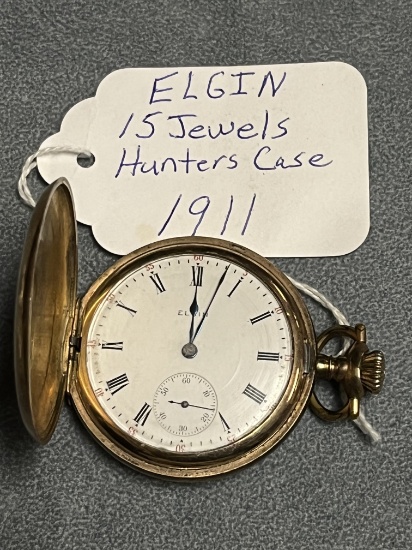 ELGIN 15 JEWEL POCKET WATCH CIRCA 1911