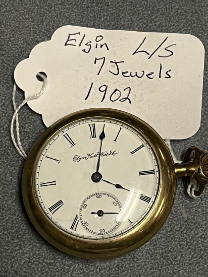 ELGIN 7 JEWEL POCKET WATCH CIRCA 1902