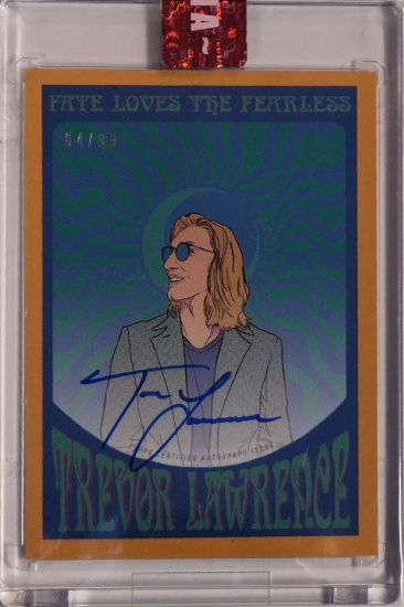 2021 TOPPS X TREVOR LAWRENCE AUTO ROOKIE CARD