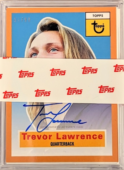 2021 TOPPS X TREVOR LAWRENCE AUTO ROOKIE CARD PLUS 24 EXTRA ROOKIES