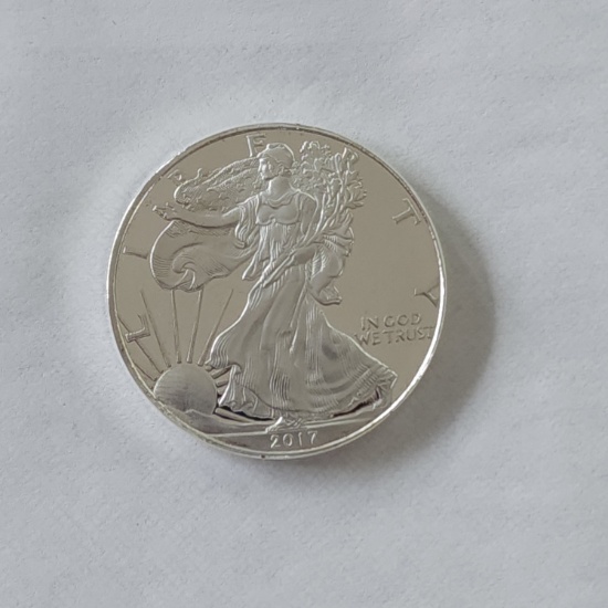 ULTRA CAMEO 2017 1oz Silver American Eagle Round