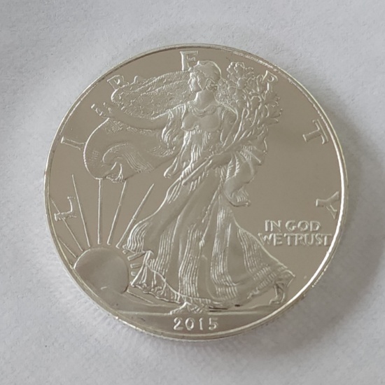 ULTRA CAMEO 2015 1oz Silver American Eagle Round