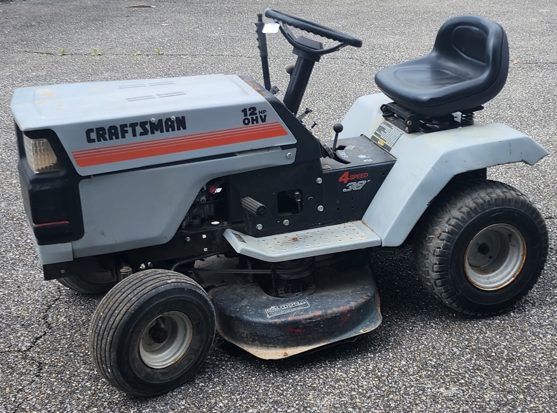 Marketplace Craftsman 38 Riding Mower Craftsman 12hpOHV 4Speed 38