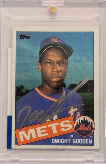 DWIGHT GOODEN SIGNED CARD (PSA AUTHENTICATION)
