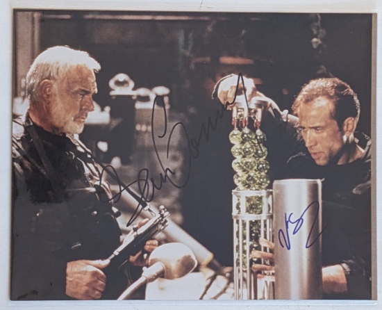 SEAN CONNERY & NICHOLAS CAGE SIGNED PHOTO