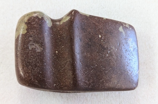 SMALL CARVED NATIVE AMERICAN CLUD OR AXE HEAD