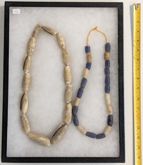 LARGE NATIVE AMERICAN NECKLACES IN DISPLAY