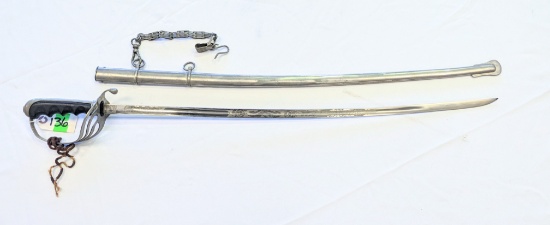 1902 PATTERN OFFICERS SWORD MS MEYER INC. TRADE MARK COLONIAL MADE IN USA