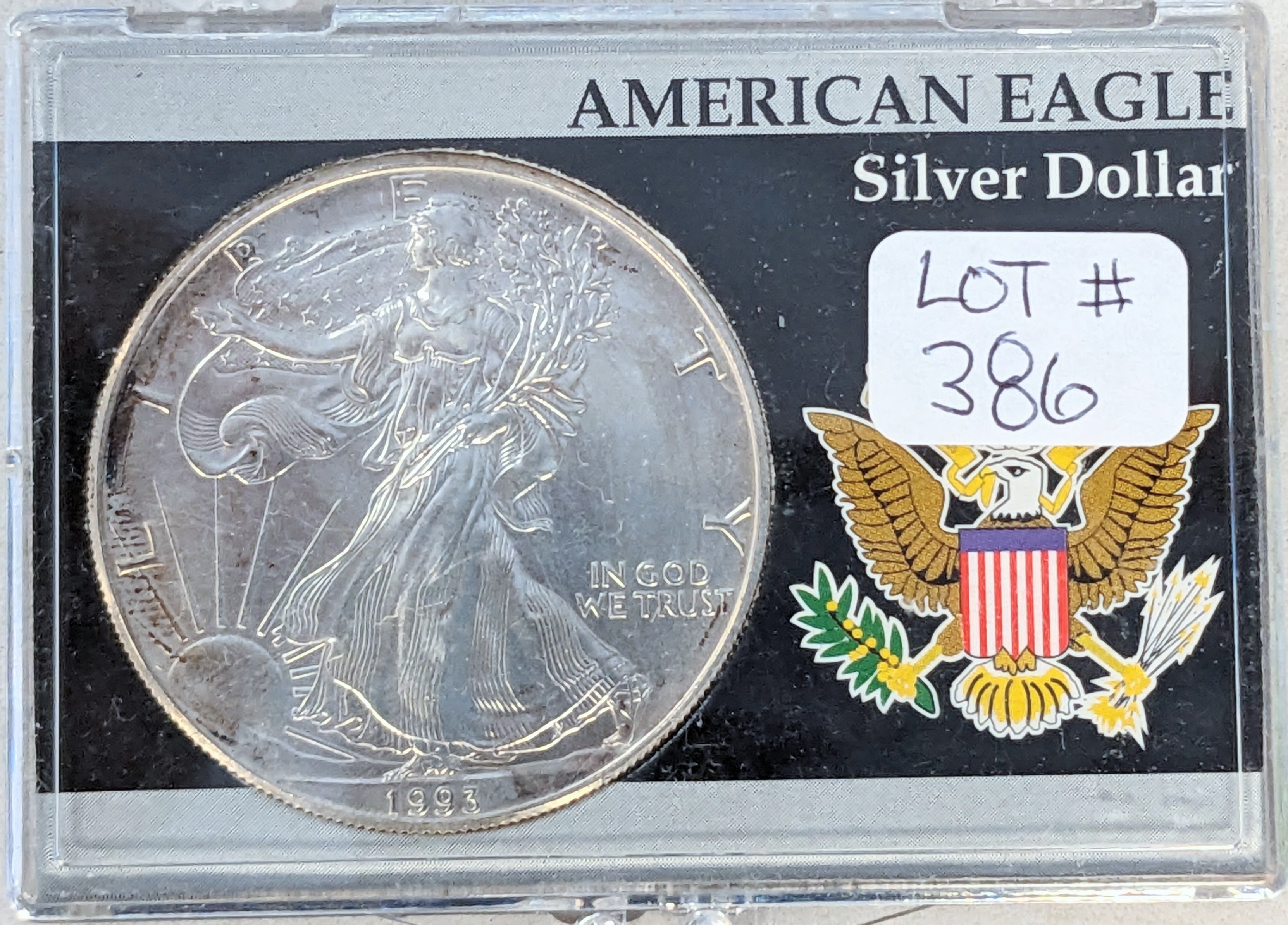 1993 AMERICAN SILVER EAGLLE .999 1 OUNCE SILVER | Proxibid