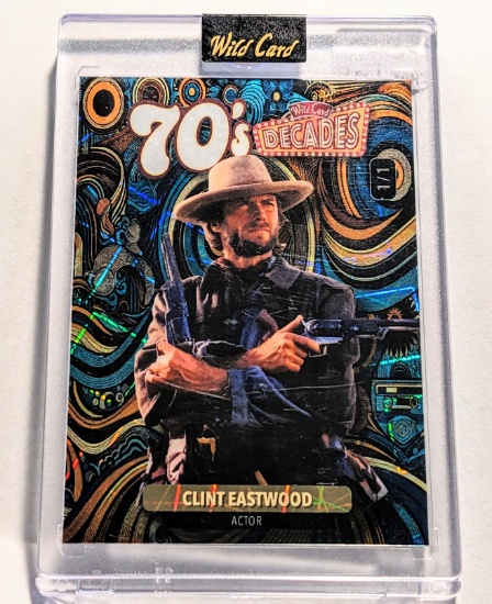 TRUE ONE OF ONE 2024 WILD CARD "1970'S" ACTOR CLINT EASTWOOD