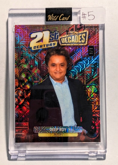 TRUE ONE OF ONE 2024 WILD CARD "21ST CENTURY" DEEP ROY (WILLIE WONKA ACTOR)