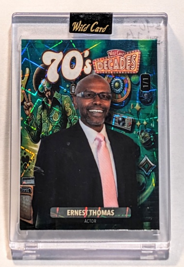 TRUE ONE OF ONE 2024 WILD CARD "1970'S" WHATS HAPPENING ACTOR EARNEST THOMAS