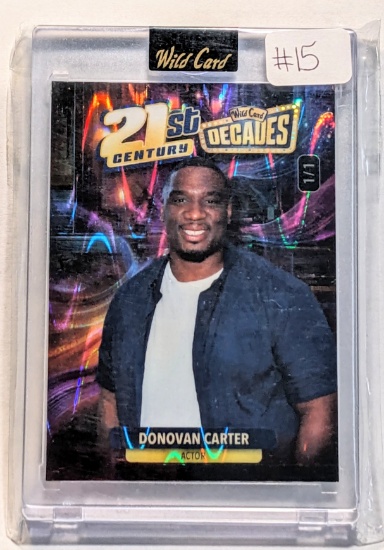 TRUE ONE OF ONE 2024 WILD CARD "21ST CENTURY" ACTOR & FORMER FOOTBALL PLAYER DONOVAN CARTER (BALLERS