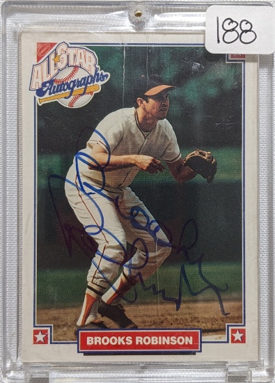 1996 NABISCO ALL-STAR AUTOGRAPHS BROOKS ROBINSON HALL OF FAME AUTO CARD