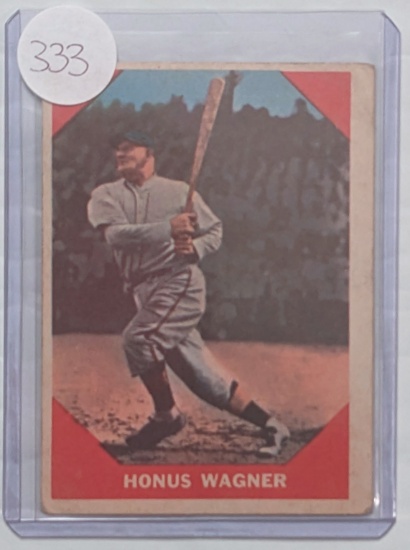 RARE 1960 LEAF CARD #62 ALL TIME GREAT HONUS WAGNER