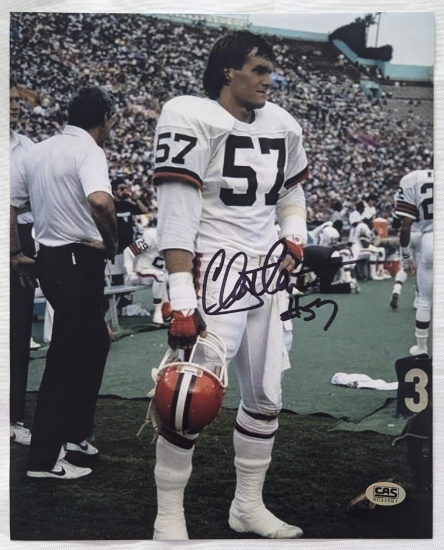HALL OF FAMER CLAY MATHEWS SIGNED 8X10 PHOTO