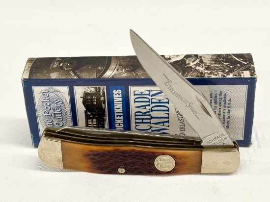USA SCHRADE WALDEN TRAPPER KNIFE