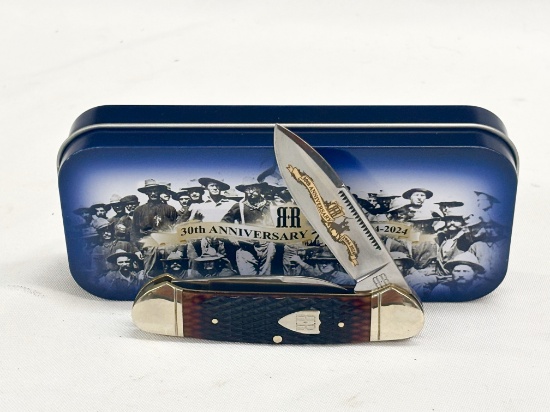 ROUGH RIDER 30TH ANNIVERSARY CANOE KNIFE NIB W/ TIN