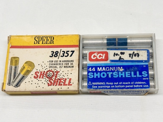 LOT OF CCI 44 MAGNUM & SPEAR 357 SHOT SHELL AMMO