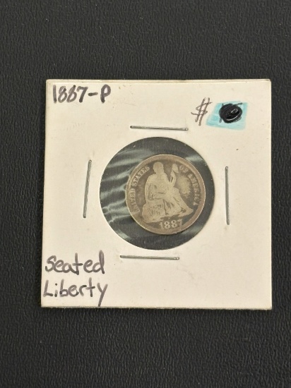 1887-P SEATED LIBERTY DIME