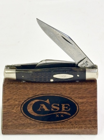 1980 CASE XX  BONE HANDLED LARGE STOCKMAN KNIFE