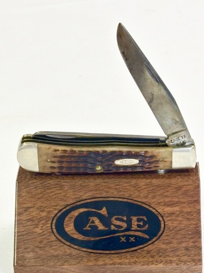 1986 CASE XX BONE HANDLE TRAPPER KNIFE