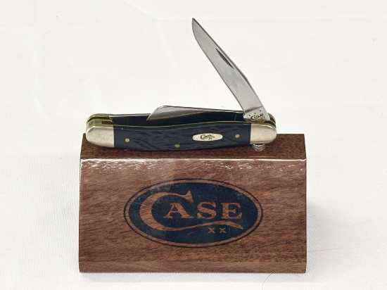 CASE XX ROUGH BLACK MEDIUM STOCKMAN KNIFE