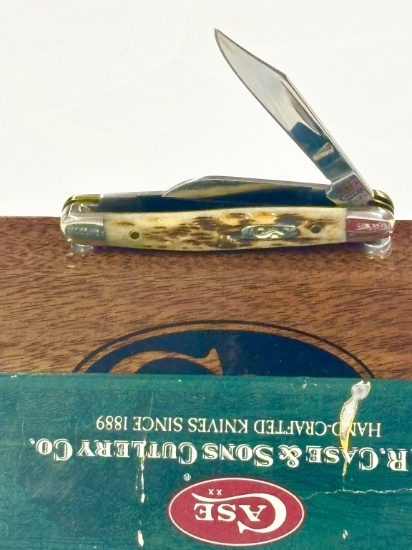 CASE XX AMBER BONE SMALL STOCKMAN KNIFE