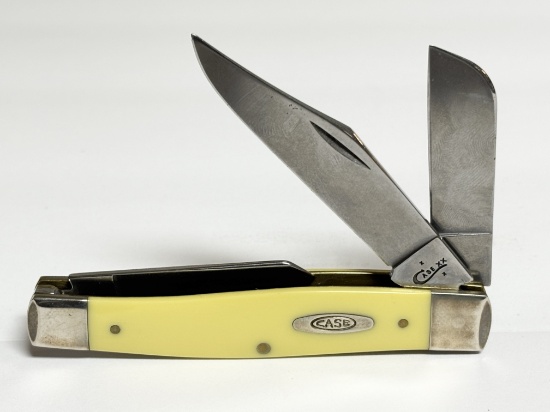 CASE XX 3375 YELLOW LARGE STOCKMAN KNIFE