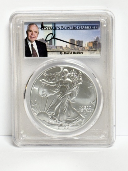 PCGS GRADED 2022 SIGNATURE SERIES SILVER EAGLE