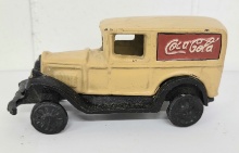 5.5" VINTAGE CAST IRON COCA COLA DELIVERY TRUCK