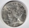 1924-S PEACE SILVER DOLLAR, CH BU SEMI-KEY