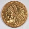 1913 $2.50 INDIAN GOLD AU