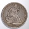 1864 SEATED HALF DOLLAR VF