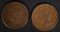 1842 & 1843 LARGE CENTS VG+