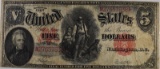 1907 $5.00 U.S. NOTE 