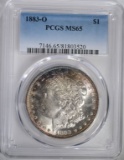 1883-O MORGAN DOLLAR PCGS MS65