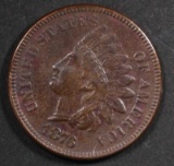 1876 INDIAN CENT, FINE