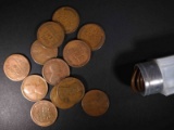 ROLL OF 50-1912-D LINCOLN CENTS, AVE CIRC