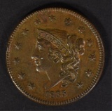 1835 LARGE CENT HEAD OF 1836  BROWN