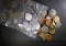 5 POUNDS OF MIXED FOREIGN COINS -COLLECTORS LOOK!